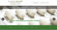 Desktop Screenshot of globalhealthindustries.com